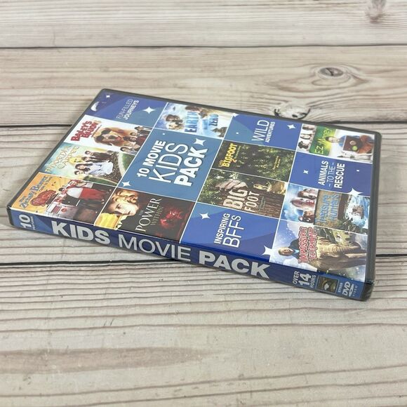 10 Movie Kids Pack (DVD, 2011, 3 Disc Set) Animals Adventure Big Foot EZ Money - Picture 4 of 7